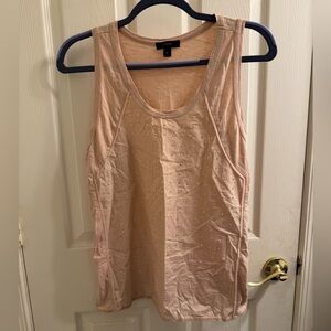 J Crew Women's Blush Studded Tank Top